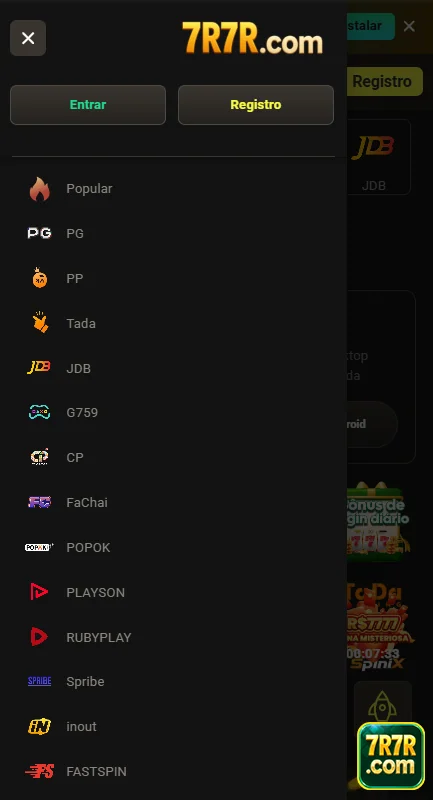 Ilustração de Explore Slots e Serviços VIP no 7r7r